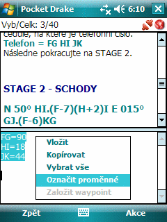 Záznam proměnných